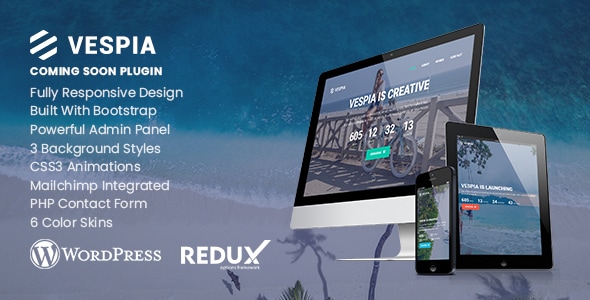 Vespia - Creative Coming Soon WordPress Plugin