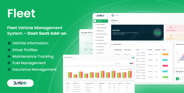 Fleet Vehicle Management System – Dash SaaS Add-on