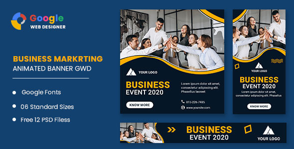 Business Event Animated Banner Google Web Designer