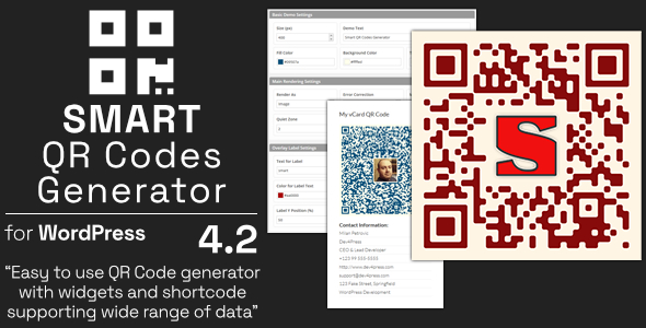 Smart QR Codes Generator - Plugin for WordPress