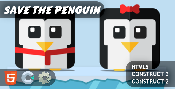 Save The Penguin HTML5 Construct 2/3 Game