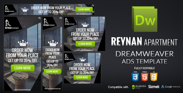 HTML5 Banner Dreamweaver Template v2