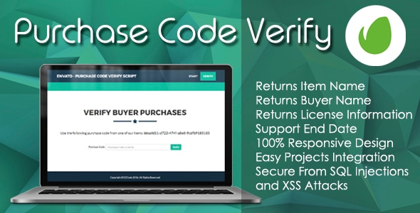 Envato - Purchase Code Verify PHP Script