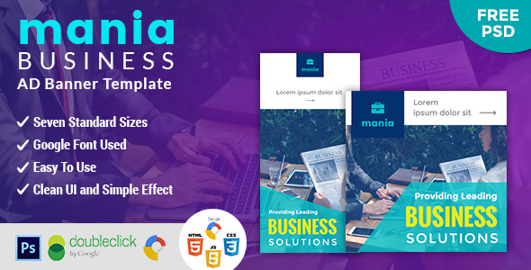 Mania | Business HTML 5 Animated Google Banner