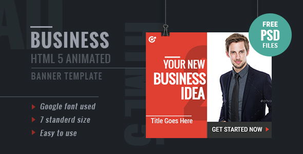 GWD Business | HTML5 Google Banner Ad 17