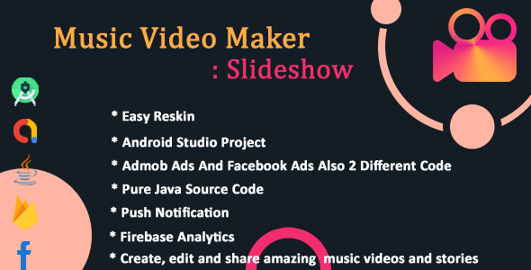 Photo video maker with song, effect, frames, etc... With Admob and Facebook Ads Integration