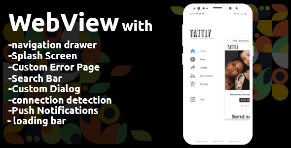 Webview with navigation drawer