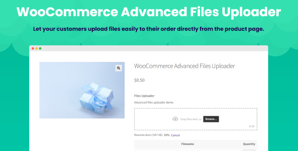 WooCommerce Advanced Files Uploader