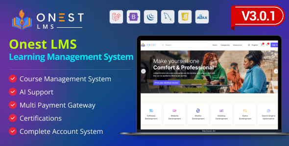 Onest LMS - Online Learning Management System Web Application