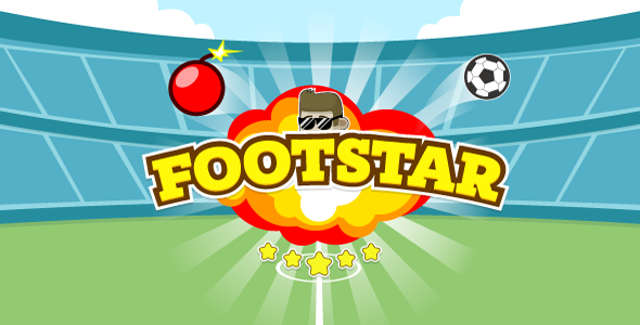 Footstar - HTML5 game. Construct 2 | AdSense | mobile control