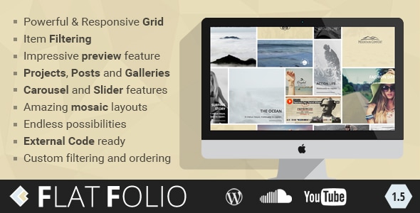 FlatFolio - Flat & Cool WP Portfolio