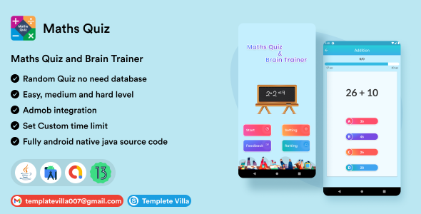 Maths Quiz and Brain Trainer