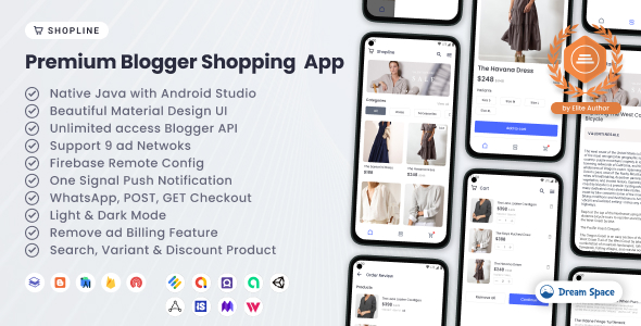 Shopline - Premium Blogger Shopping App 1.3