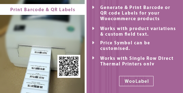 QR Codes & Barcode Generator Label Printing Plugin