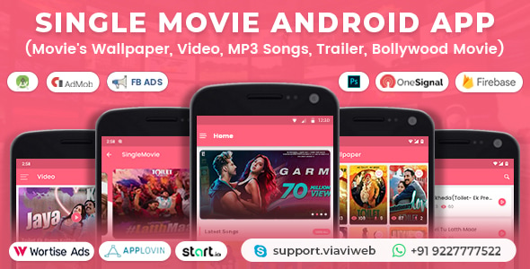 Single Movie Android App (Movie's Wallpaper, Video, MP3 Songs, Trailer, Bollywood Movie)