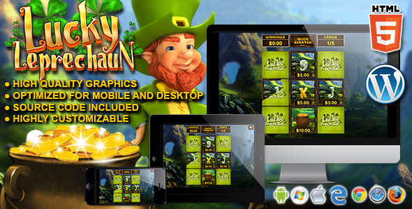 Lucky Leprechaun - HTML5 Instant Win Game