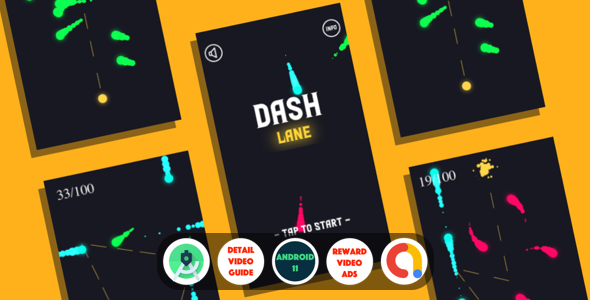 Dashlane : (Android Studio+Admob+Reward Video+Inapp+Leaderboard+ready to publish)