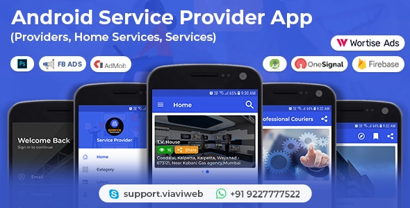 Android Service Provider(Providers,Home Services,Services)