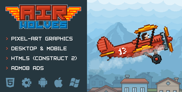 Air Wolves - HTML5 air combat