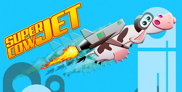 Super Cow Jet - HTML5 Casual Game