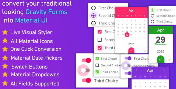Gravitizer - Gravity Forms Material UI Styler