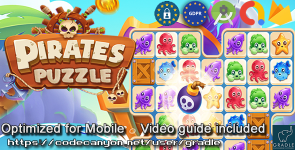 Puzzle Pirate (Admob + GDPR + Android Studio)