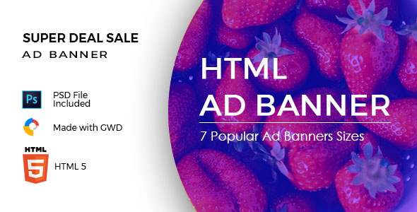 Super Deal Sale - HTML Ad Banners