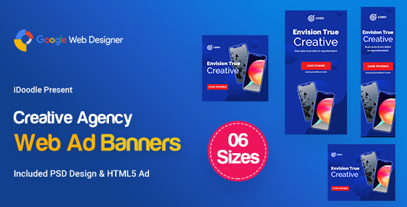 C51 - Creative, Startup Agency Banners HTML5 Ad - GWD & PSD