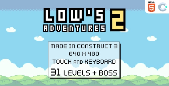 Low's adventures 2 - HTML5 Platform game