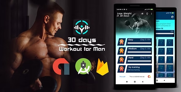 Male Fitness | Admob | Firebase | Android Studio