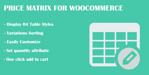 Price Matrix for WooCommerce