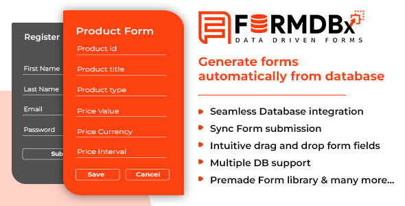 FormDBx - Powerful Database Driven Form Generator, WordPress Plugin