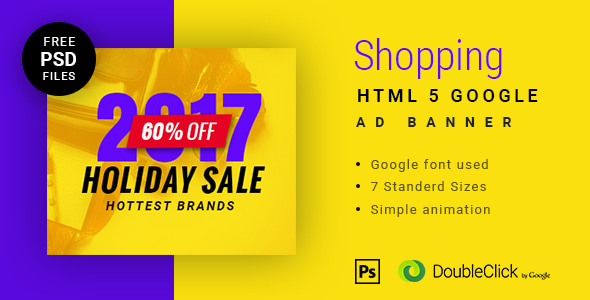 Online shopping - HTML Animated Banner 11