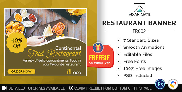 Food & Restaurant | Restaurant Banner (FR002)