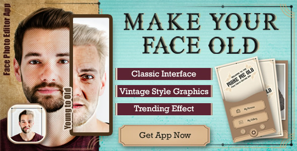 Make your face old , face old app ( android 10 )