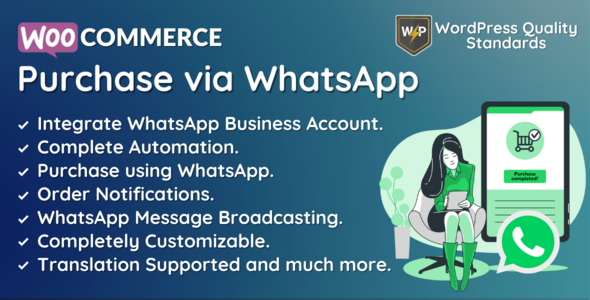 WooCommerce Purchase via WhatsApp - Orders | Notifications | Automation