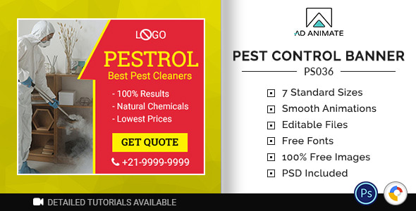 Professional Services | Pest Cleaner Banner (PS036)