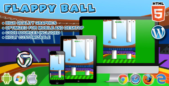 Flappy Ball - HTML5 Game