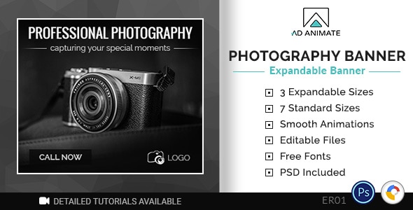 Expandable & Responsive | Photography Banner (ER01)