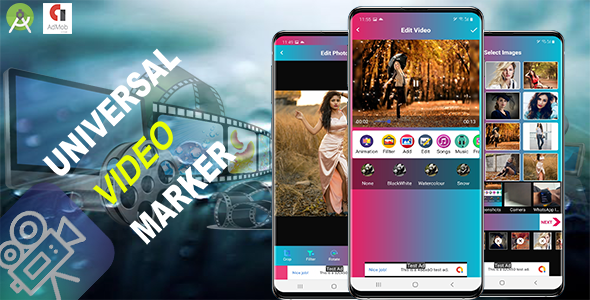 Universal Video Maker (Android 14 supported and SDK 34)