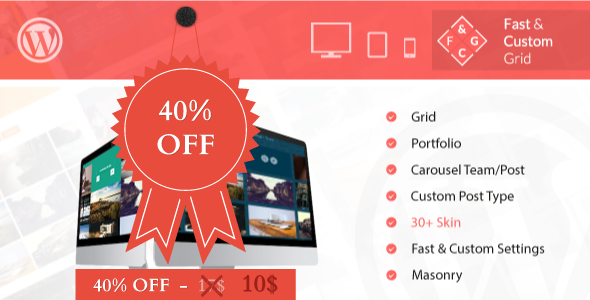 Fast & Custom Grid - Wordpress Plugin