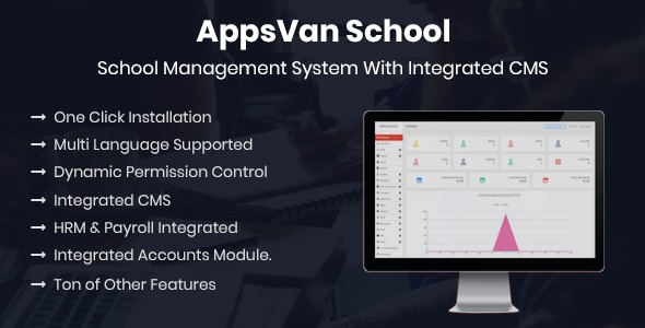 AppsVan School - School Management System With Integrated CMS