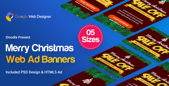 Christmas Banner HTML5 - Animated