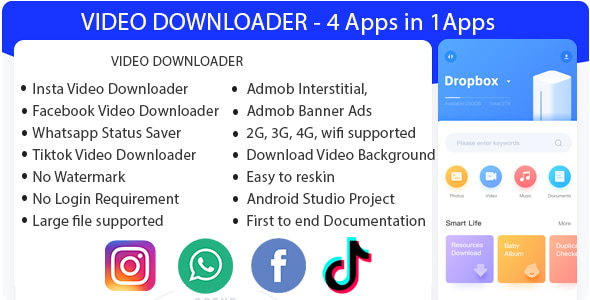 Video Downloader - 4 in 1