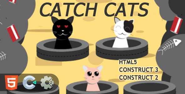 Catch Cats HTML5 Construct 2/3