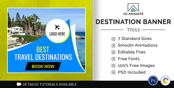 Tour & Travel | Destination Booking Banner (TT013)