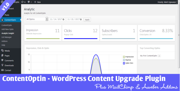 ContentOptin - WordPress Content Upgrade Plugin