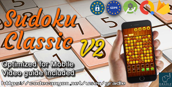 SUDOKU V2 (Admob + GDPR + Android Studio)