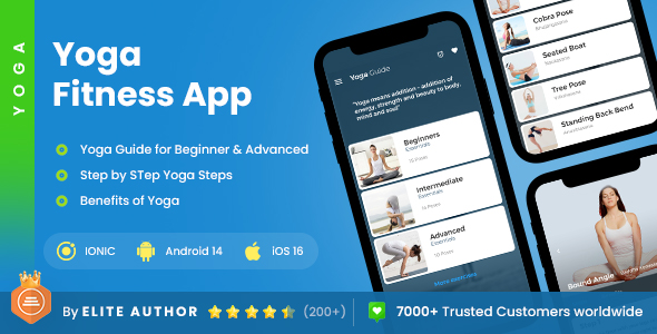 2App Template| Yoga App| Home Workout Fitness App| Fitness app| Workout App| Yoga Guide