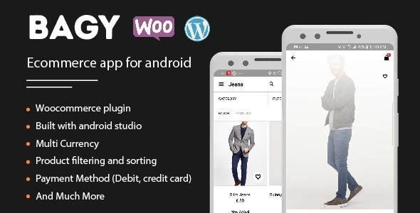 Bagy - Android native ecommerce app with wordpress backend